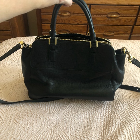 Tory Burch black leather bag with gold details - Picture 6 of 9